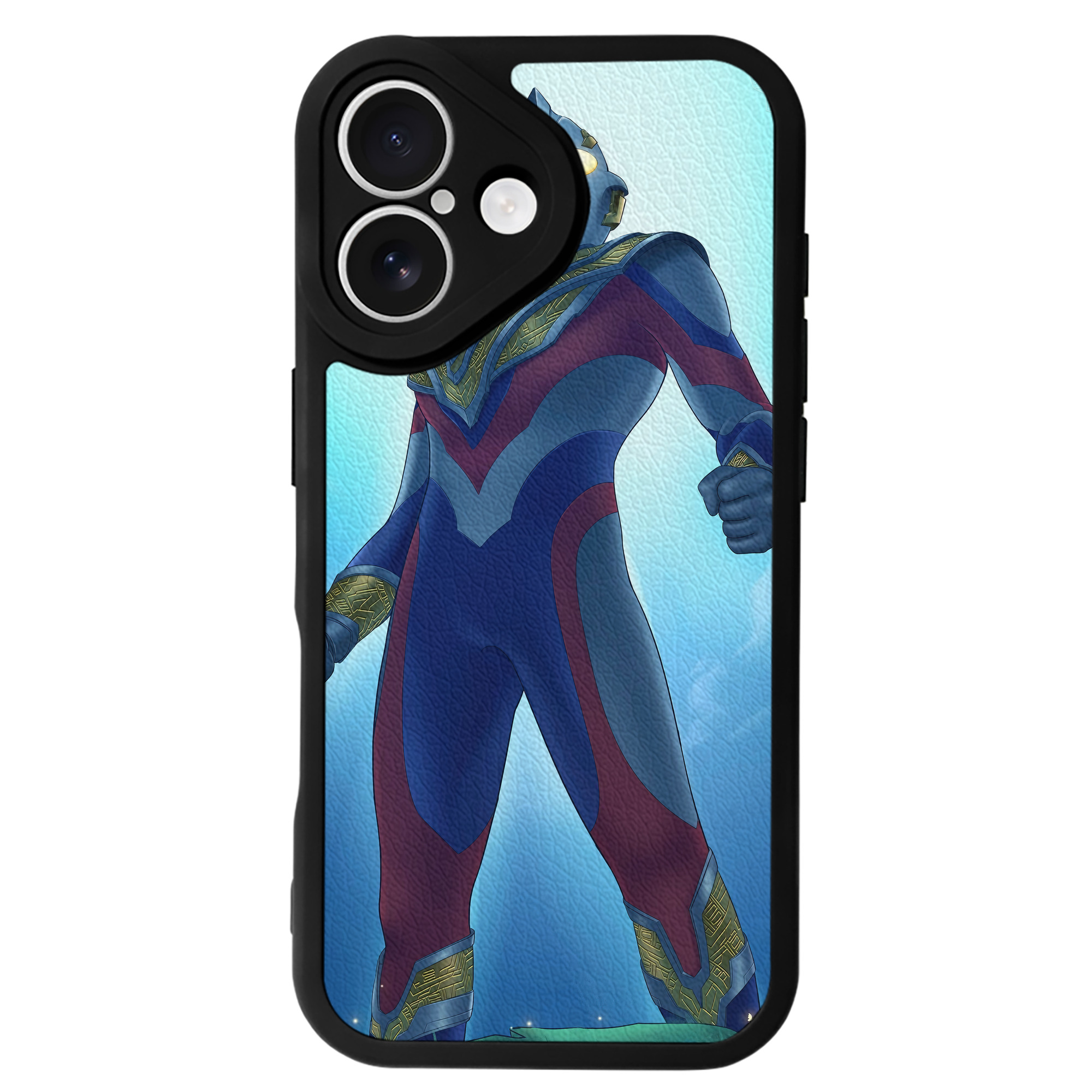 （画像用） ウルトラマン Ultraman 【iPhone 16シリーズ対応】シリコンスマホケース（レザー調） 材質：シリコン